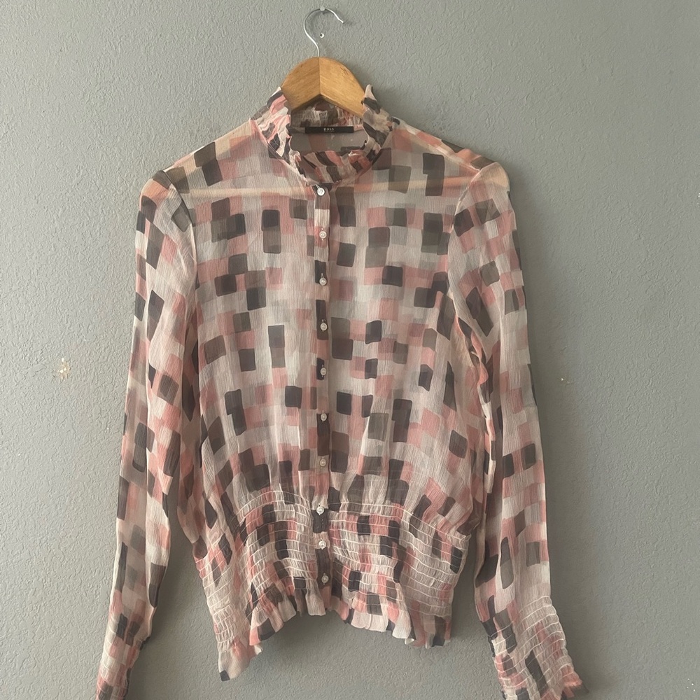 Hugo Boss Silk Patterned‎ Blouse